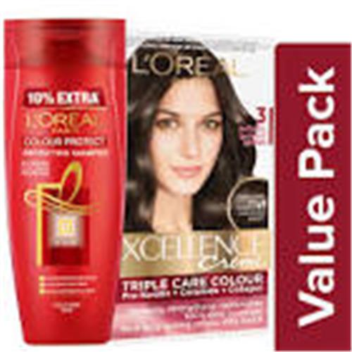 LOREAL 3 DARKEST BROWN+COLOUR